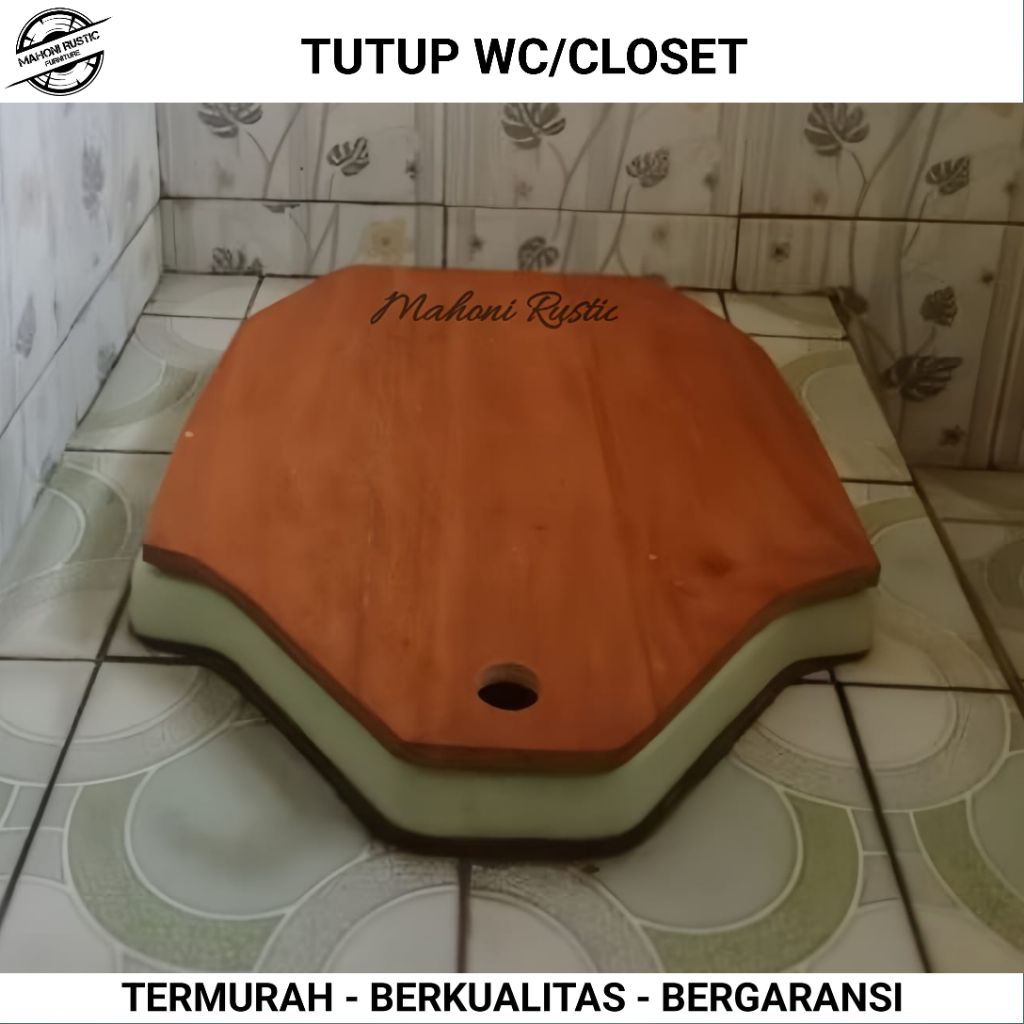 Tutup kloset Wc jongkok Full Kayu papan tutup wc/closet
