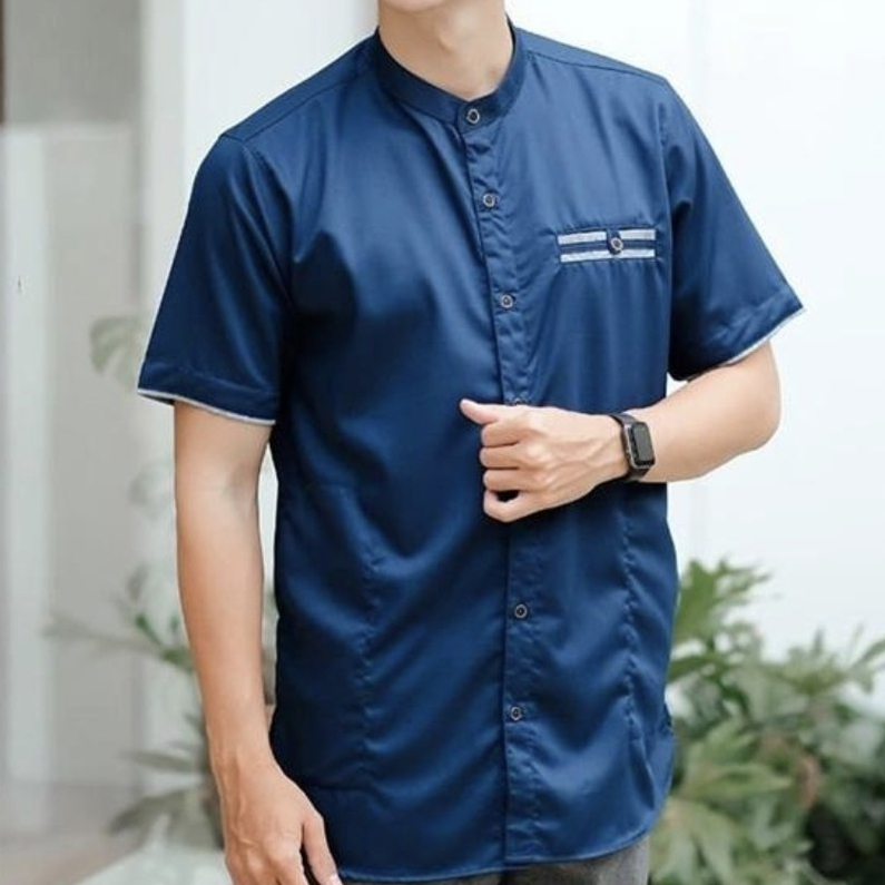 Qaireen Baju Muslim Pria Koko LOGI Lengan pendek Toyobo Terbaru