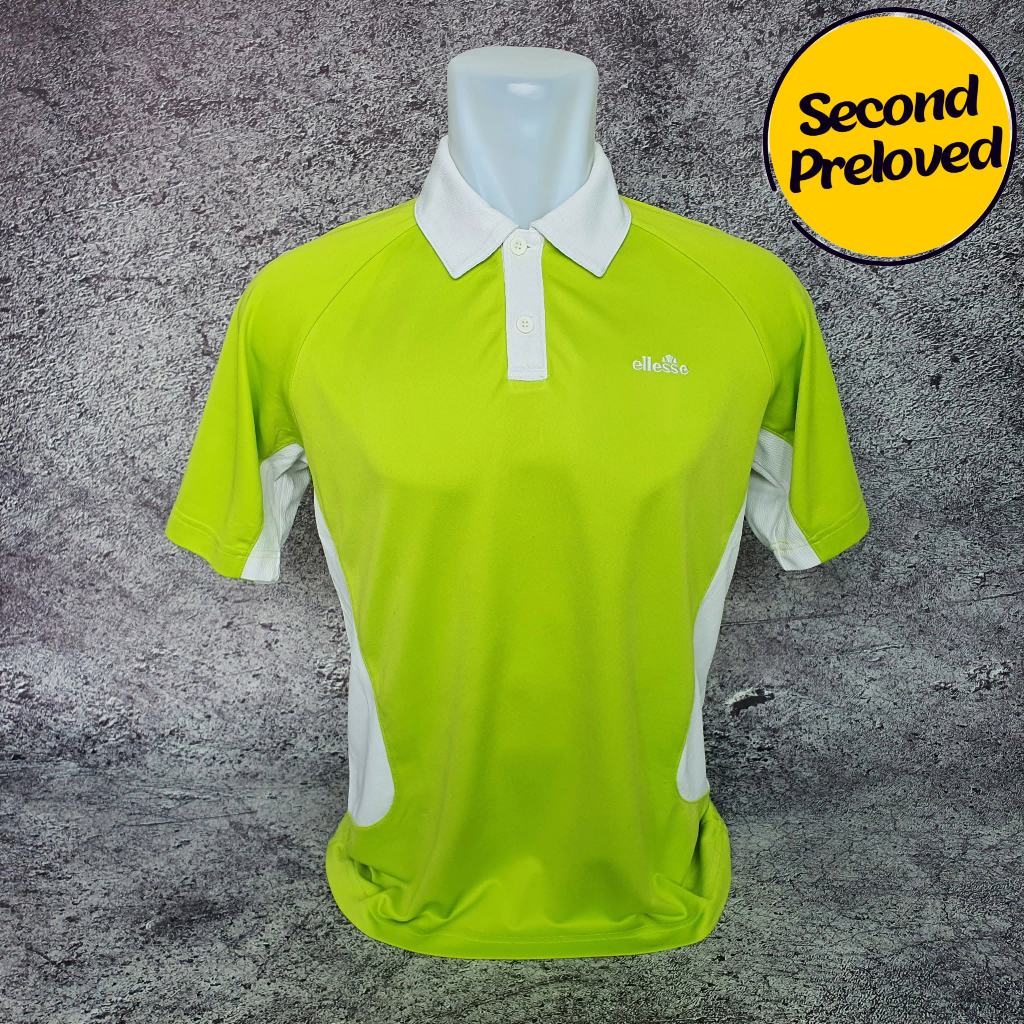 Baju Kaos Polo ELLESSE - Size S sd M / Lebar 51 cm - Original - Second