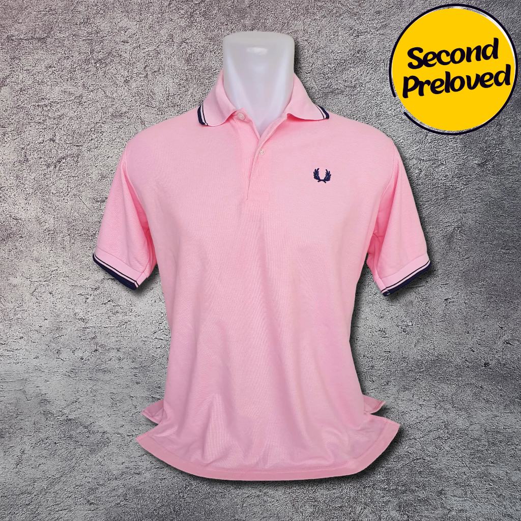 Baju Kaos Polo FRED PERRY - Size L / Lebar 54 cm - Original - Second