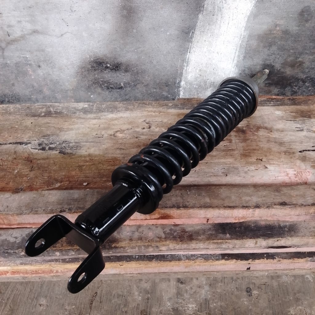 SHOCKBREAKER BELAKANG UNTUK MOTOR VESPA PX EXCEL Original bekas copotan second warna Hitam