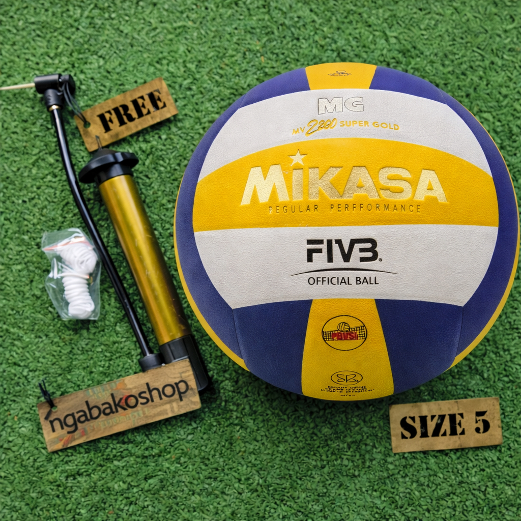 MIKASA Bola voli MV 2200 SUPER GOLD ORIGINAL bola voli mikasa original import