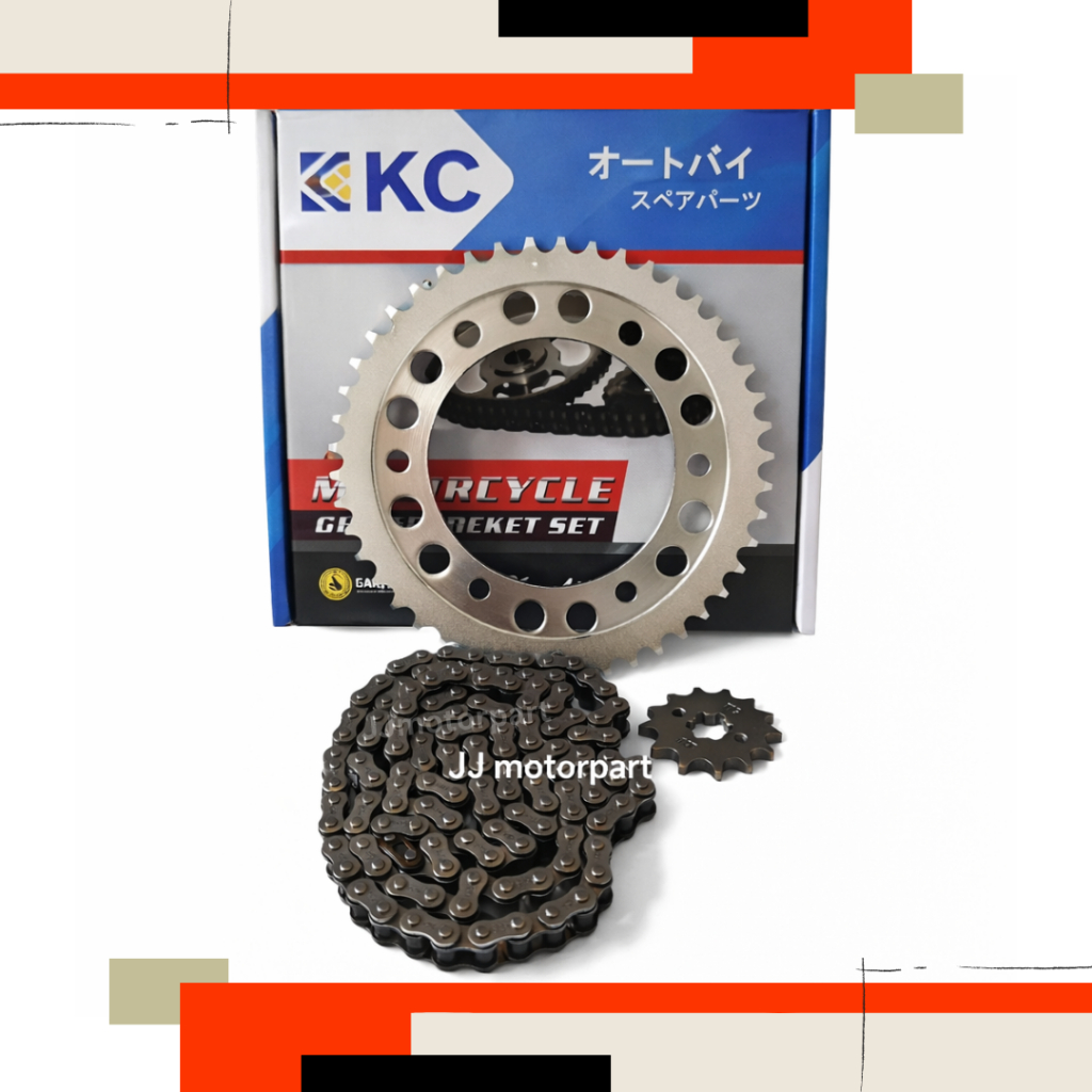 Gear Gir SSS Paket + Rantai KC Supra X Karisma Blade New F1 Jupiter Z Vega ZR Supra Fit New Smash/Sh