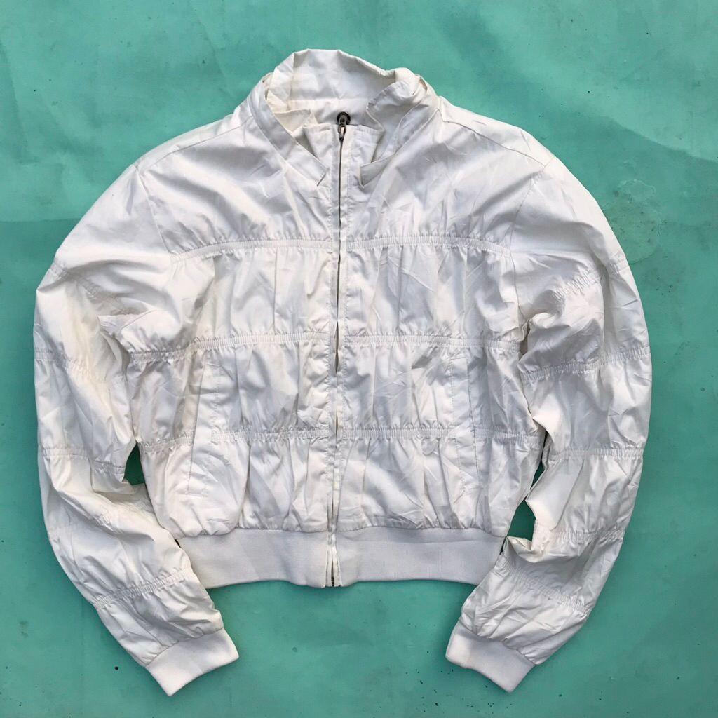 Jaket Crop M Marzo White