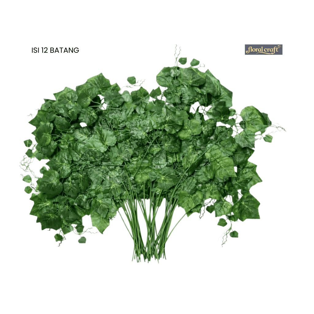 (1 Lusin) Daun Anggur Artificial Panjang 70cm - Daun Plastik Grosir Dekorasi Gantung Plafon Tenda & 