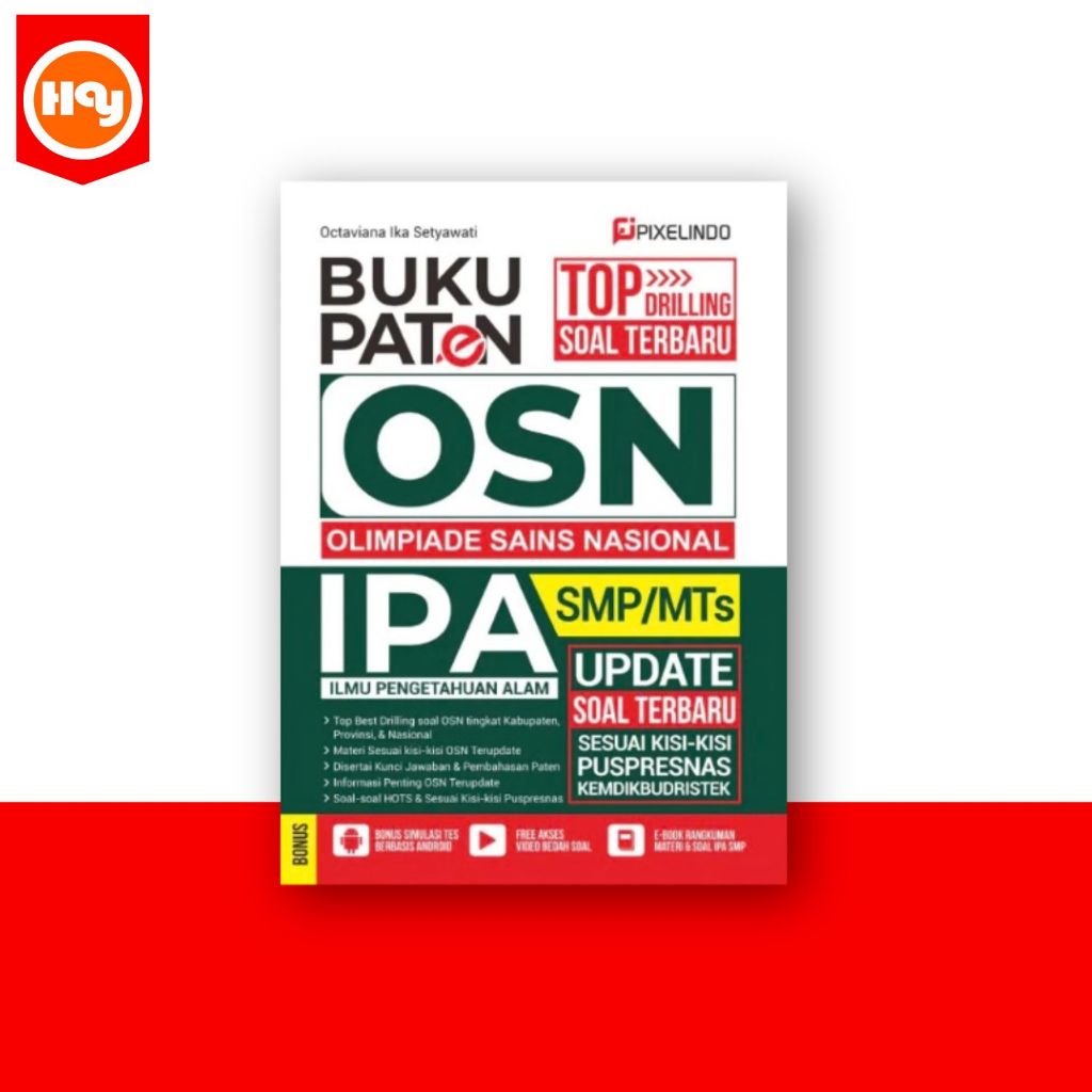 Buku OSN IPA SMP | Buku Paten Top Drilling Soal Terbaru OSN IPA SMP/MTs - Pixelindo
