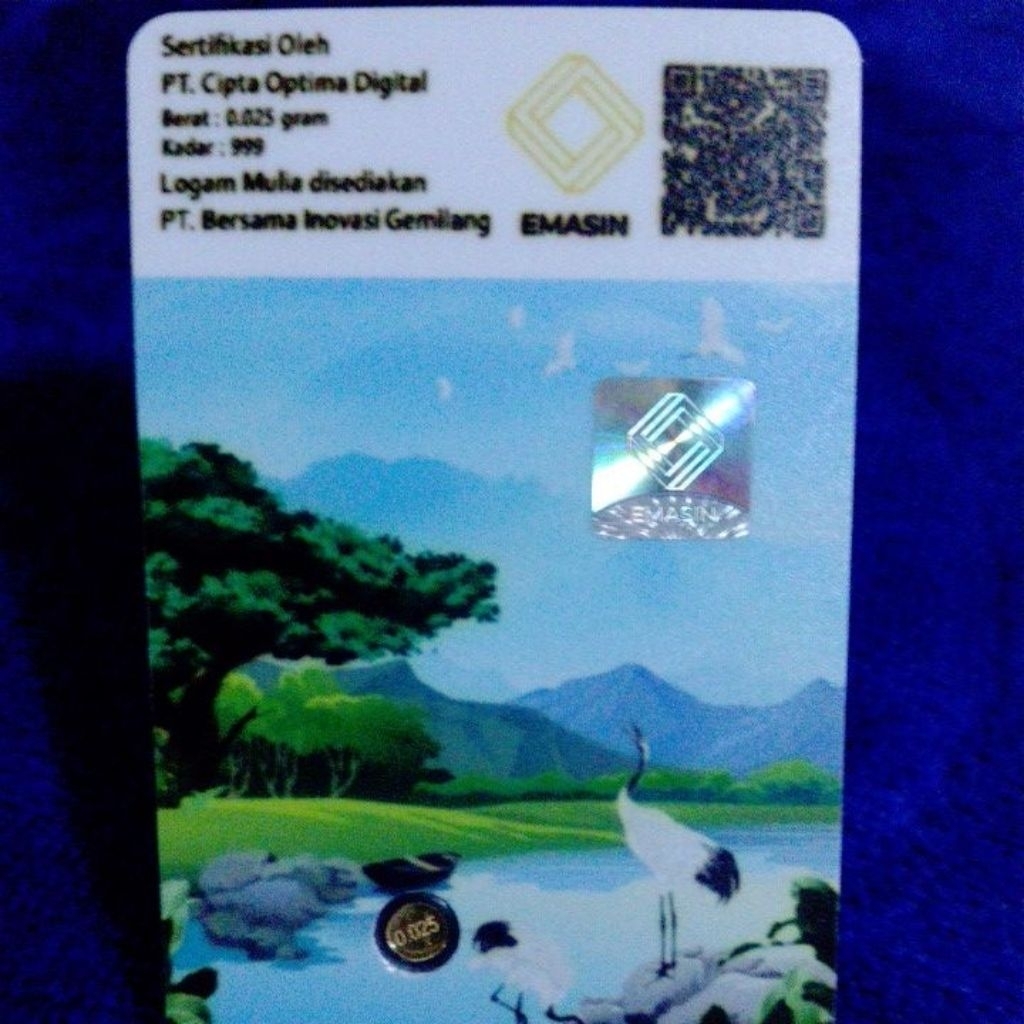 emas mini 0,025 gram