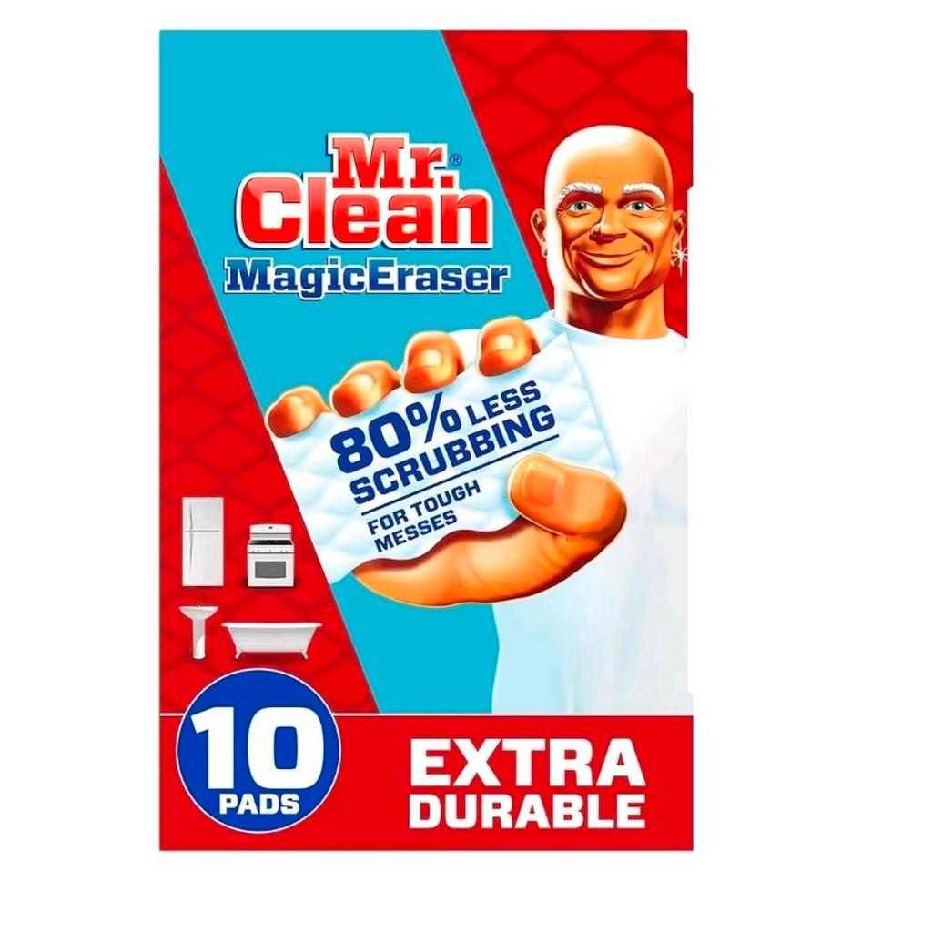 Mr. Clean Magic Eraser Extra Durable, White, 10 Pads