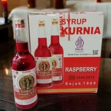 Sirup kurnia rasa raspberry 600Ml 1 Dus 6x600ML