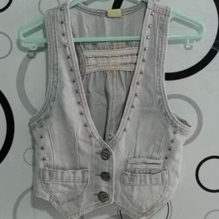 Rompi Jeans Wanita Biru- YI LU KA TE