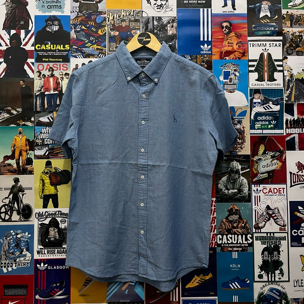 Kemeja / Lengan Pendek / Vintage / Second / HAZZYS BLUE