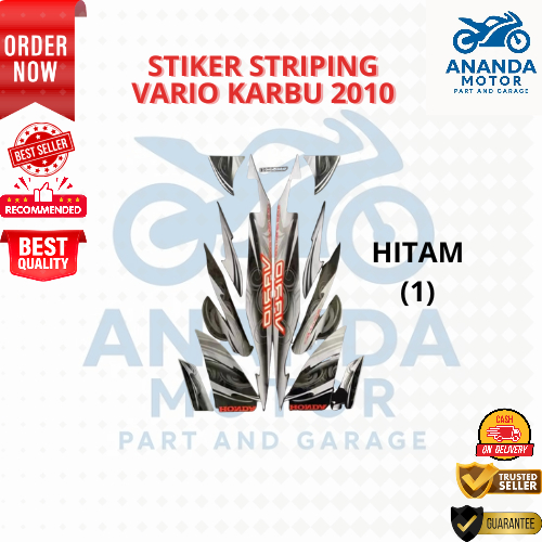 STRIPING STIKER HONDA VARIO 110 KARBU 2010 WARNA GRADE ORIGINAL