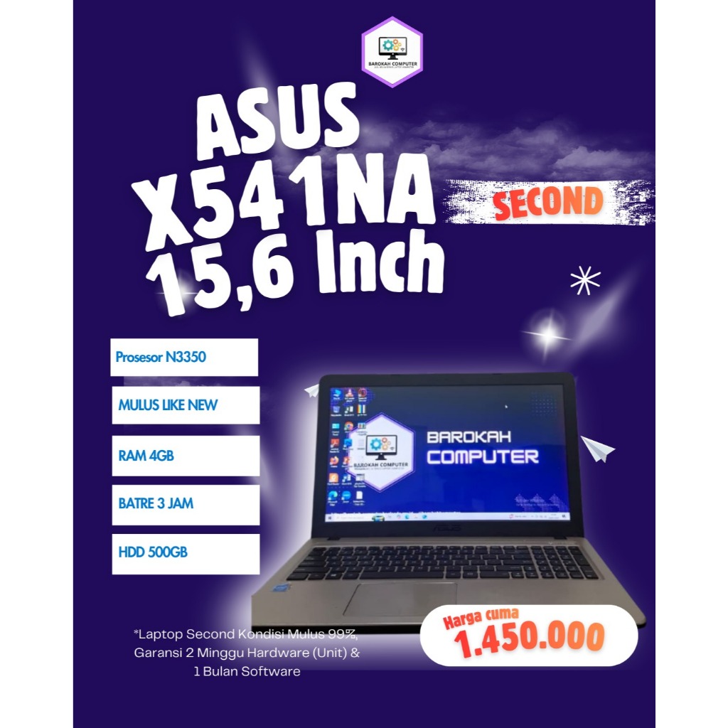 Asus X541NA Celeron N3350