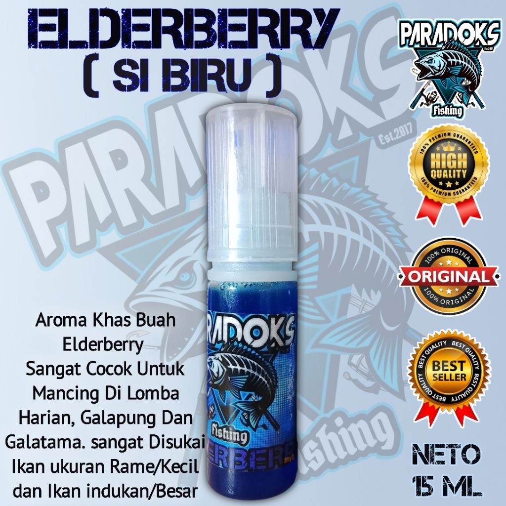 Essen Si Biru Elderberry Aroma Buah Elderberry Paradoks Fishing Original