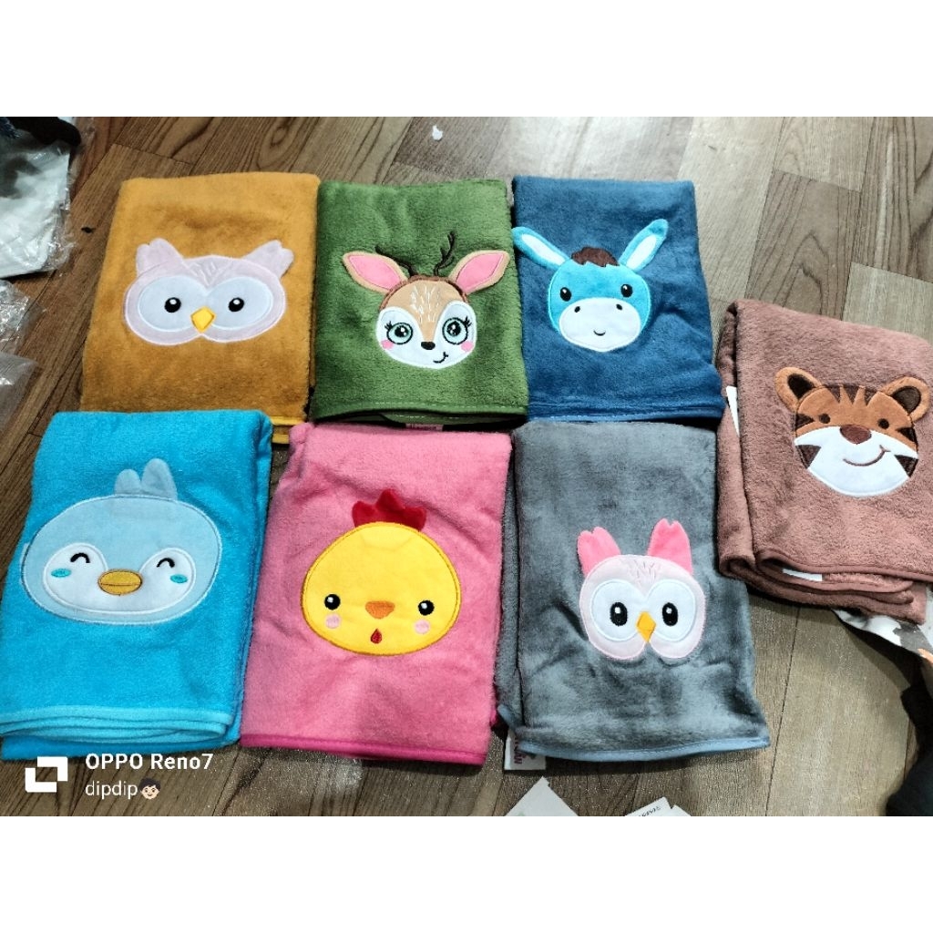 handuk bayi, handuk bayi lembut, handuk bayi karakter