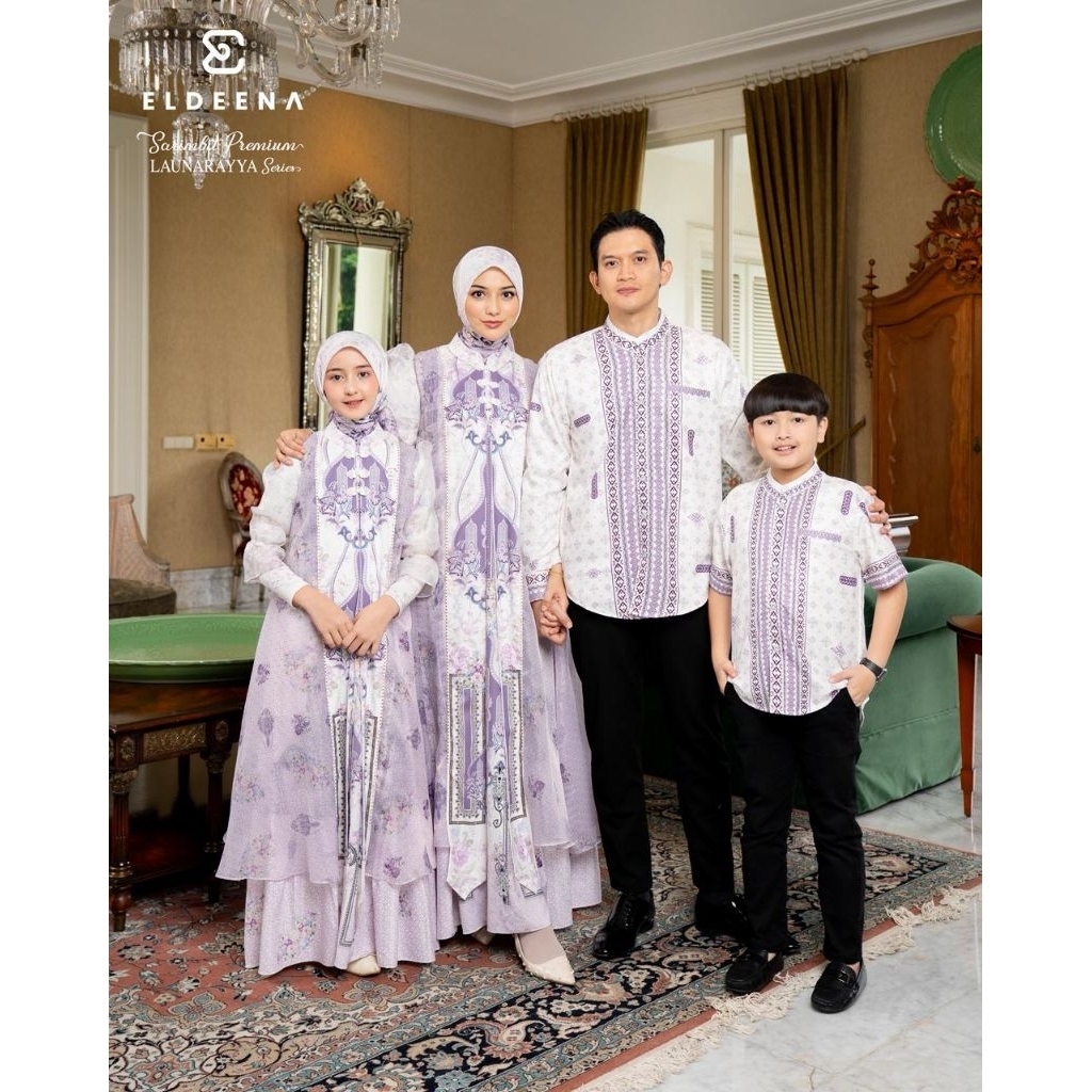 SARIMBIT LEBARAN Launarayya PREMIUM SERIES By Eldeena Syari COUPLE KELUARGA Luxury  Ibu Ayah Anak Ga