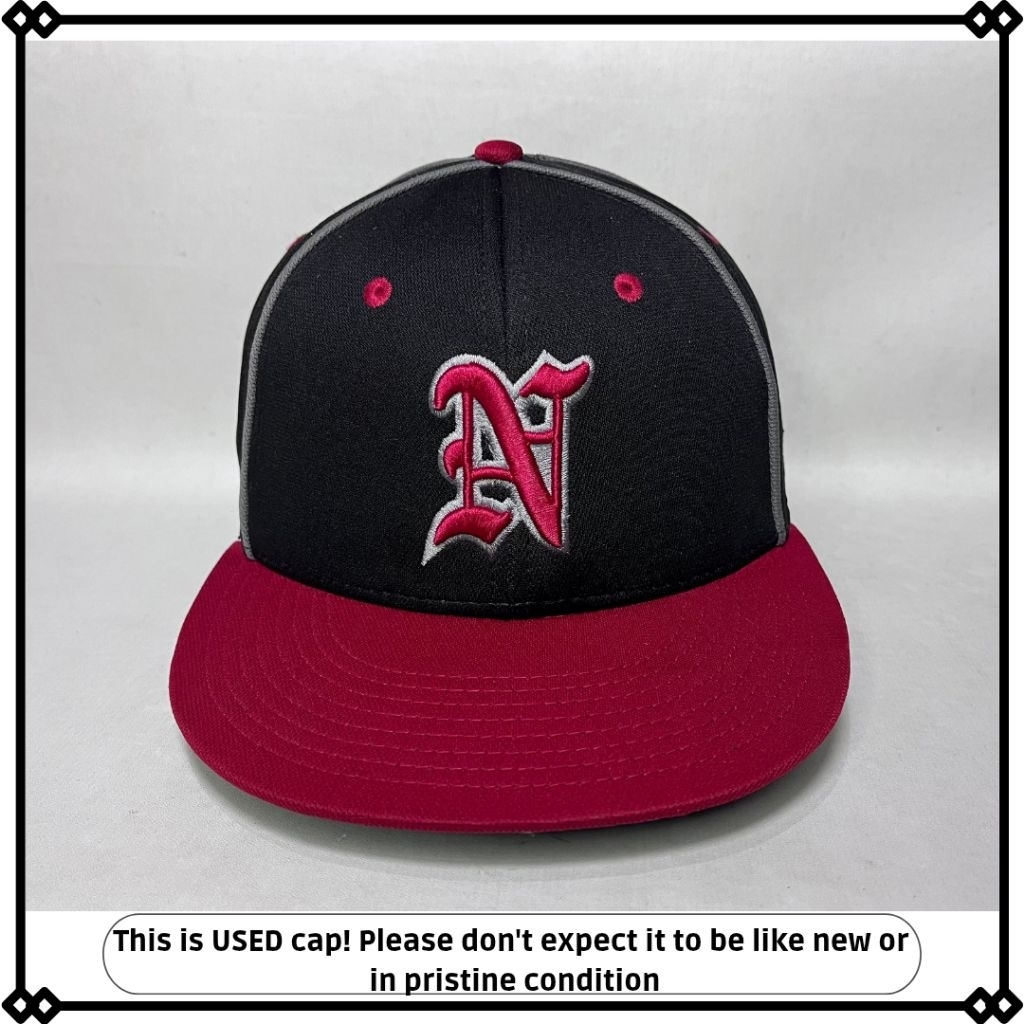 topi baseball huruf N snapback builtup original second