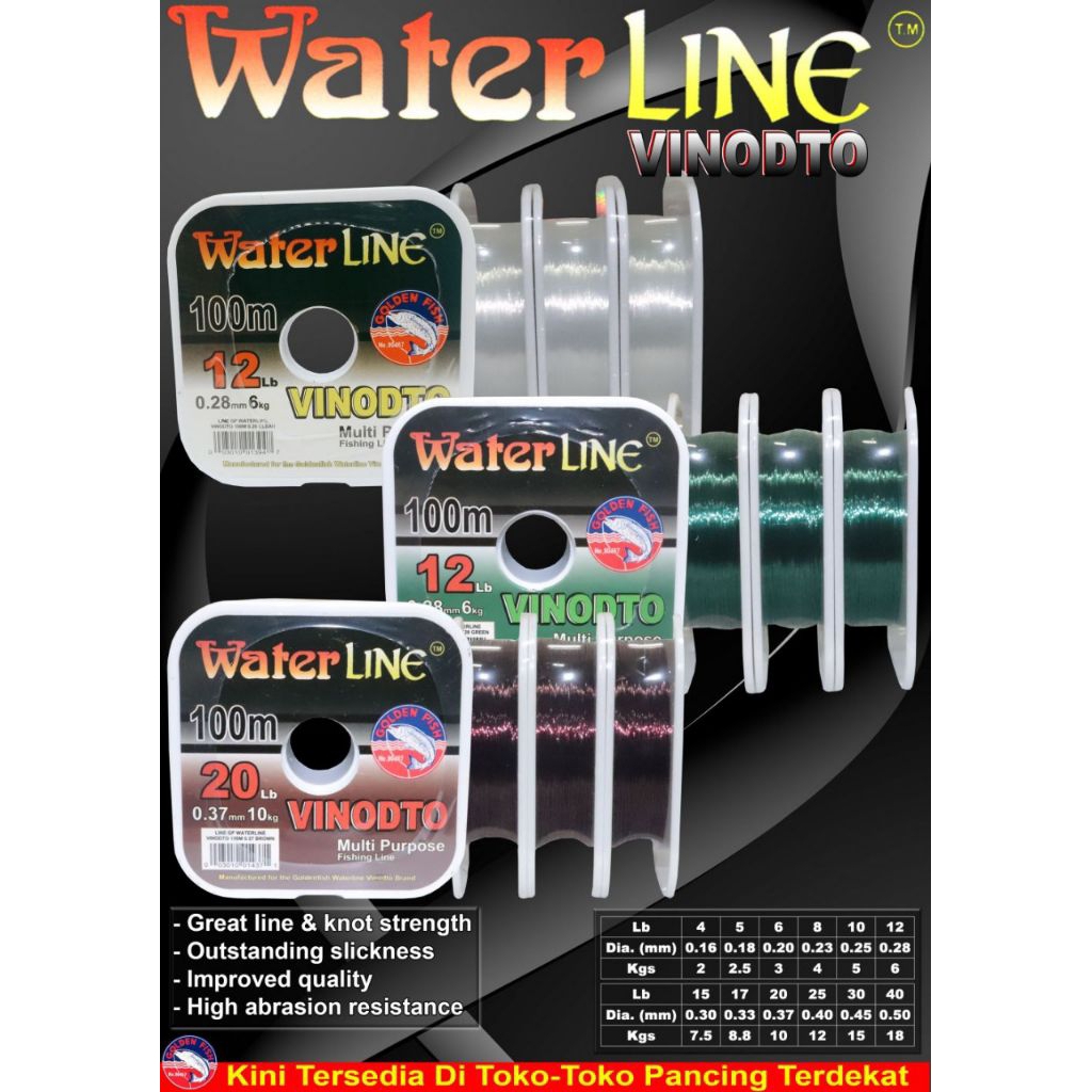Senar Pancing Waterline Vinodto