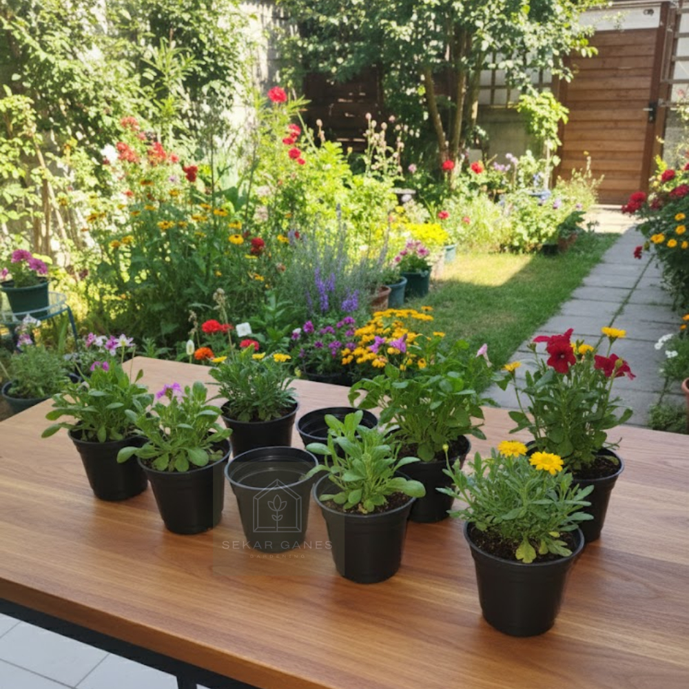 Pot plastik hitam murah ukuran 8cm 8 cm pot bunga plastik kaktus vas bungan kecil hitam