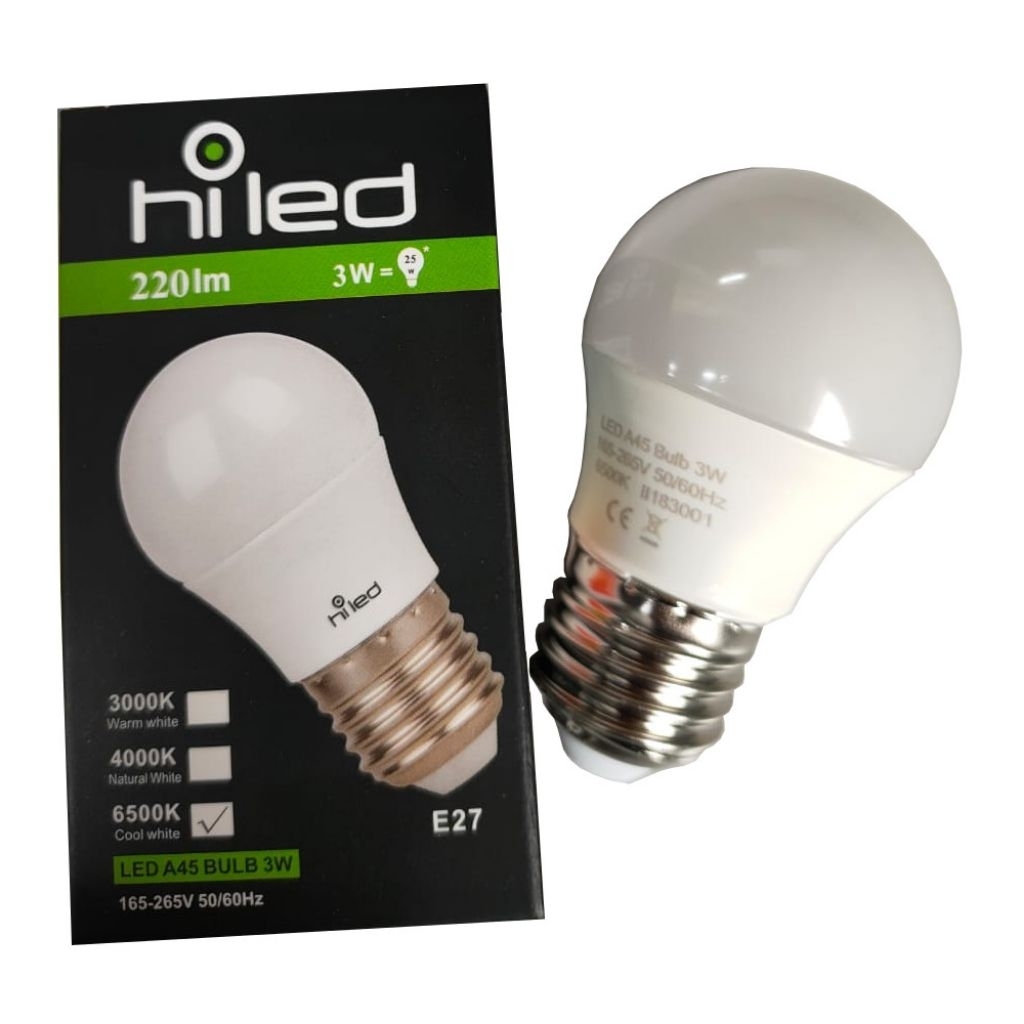 LAMPU BOHLAM LED 3 WATT HILED A3 6500K 4000K 3000K