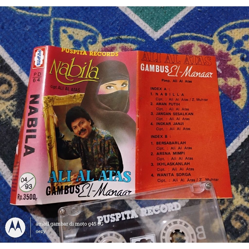 Kaset pita Ali Al Atas bersama Gambus El Manaar - nabila