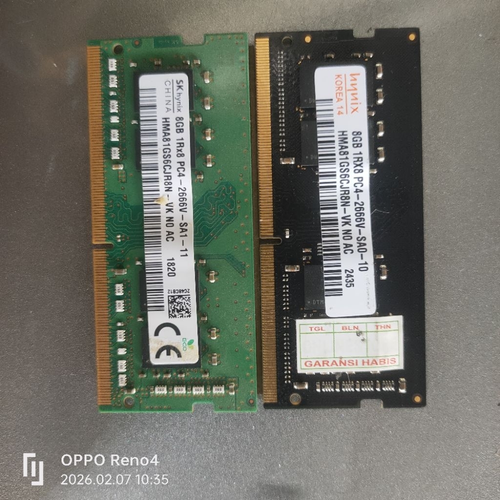 Ram hynix 8GB 2666 mhz