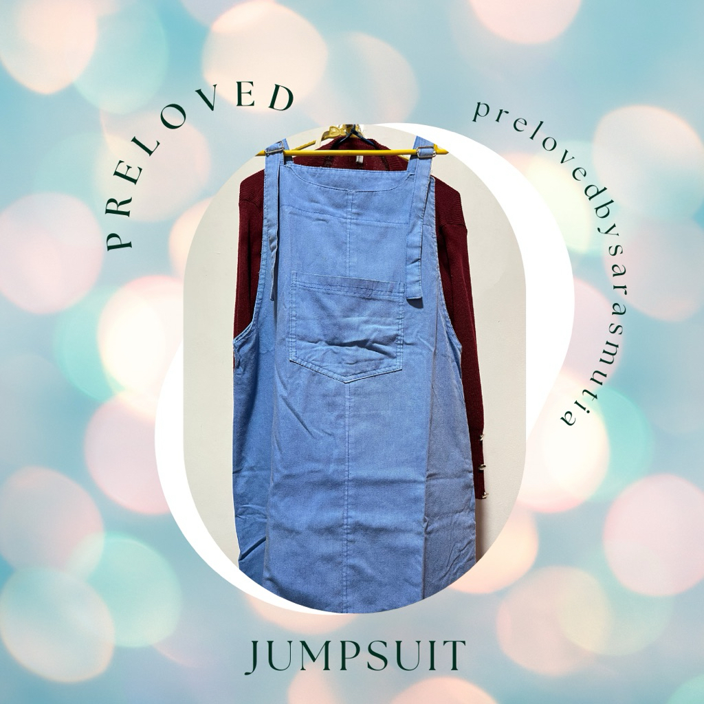 PRELOVED jumpsuit rok/ overall/ wanita panjang model gamis