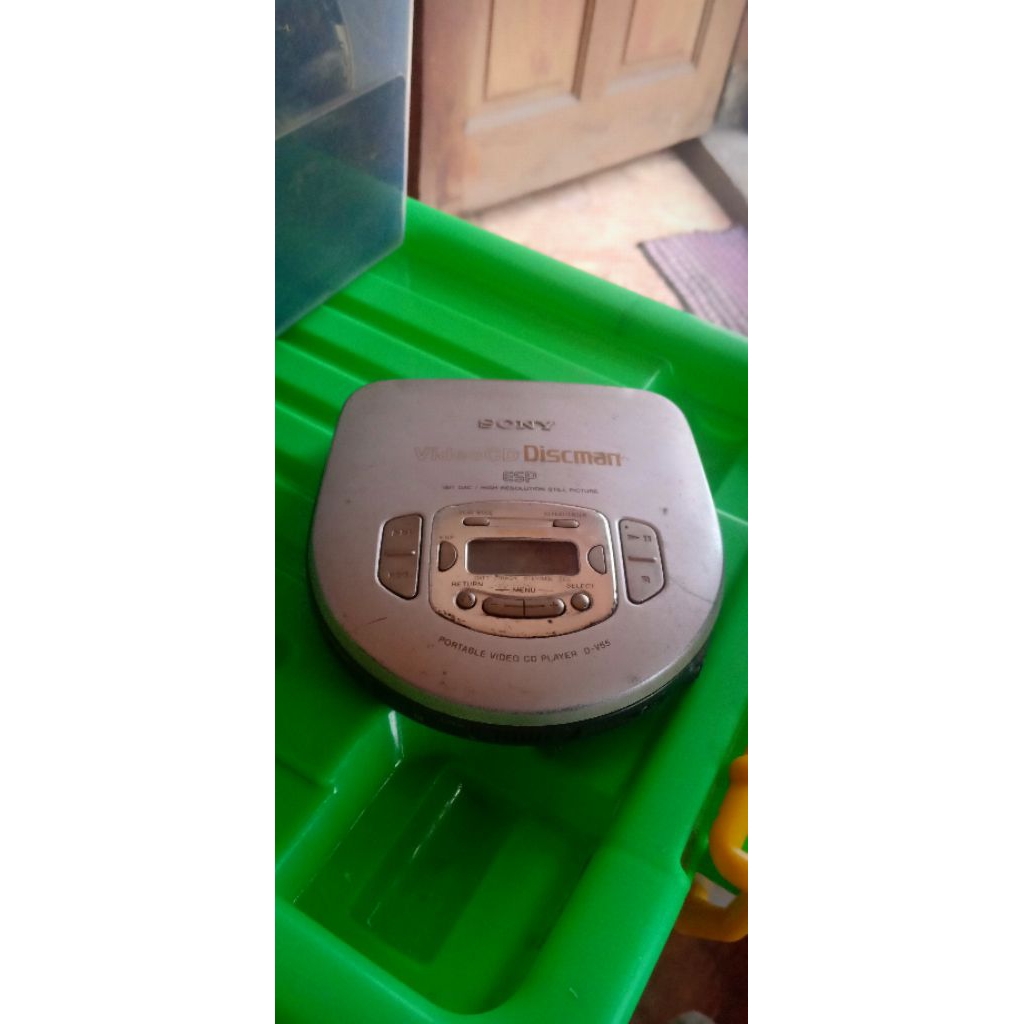 CD POTABLE VIDEO CD PLAYER D-V55 SONY VIDEO CD DISCMAN ESP NORMAL READY BOSKU