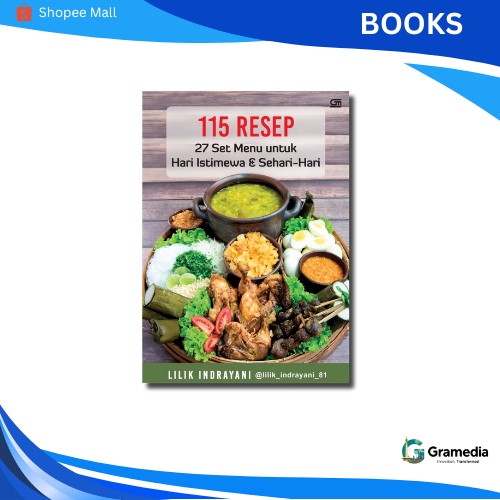 Gramedia MKG - Buku 115 Resep 27 Set Menu untuk Hari Istimewa & Sehari-hari by Lilik Indrayani
