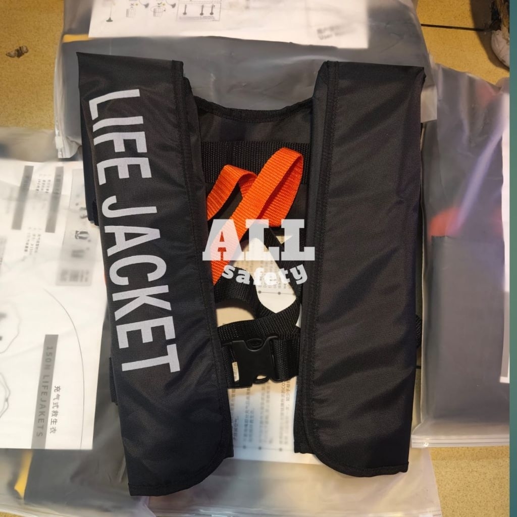 Termurah Life jacket pelampung otomatis CO2 warna hitam original 100% / Life jacket CO2 pelampung ga
