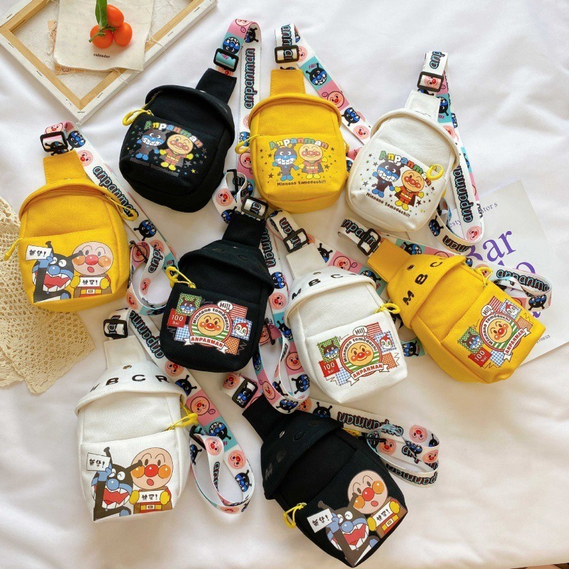 Sling Bag Anpanman - Tas Anak Lucu Motif Anpanman - Tas Sling Bag Lucu Import Terbaru Unisex - Tas A
