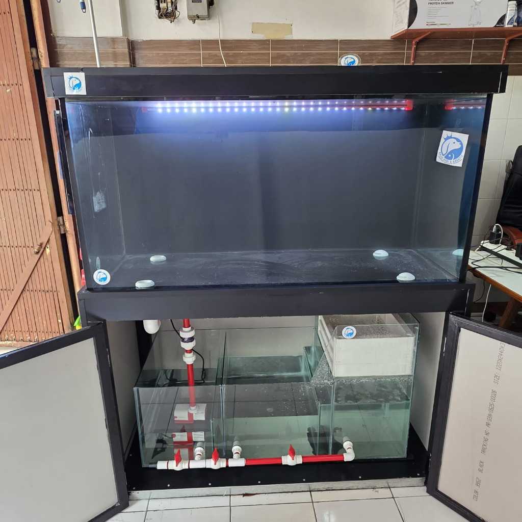 120CM TANK SMART SYSTEM AKUARIUM AQUARIUM KABINET RAK SUSUN SUMP FILTER SUMB FILTER LEMARI MEJA FULL