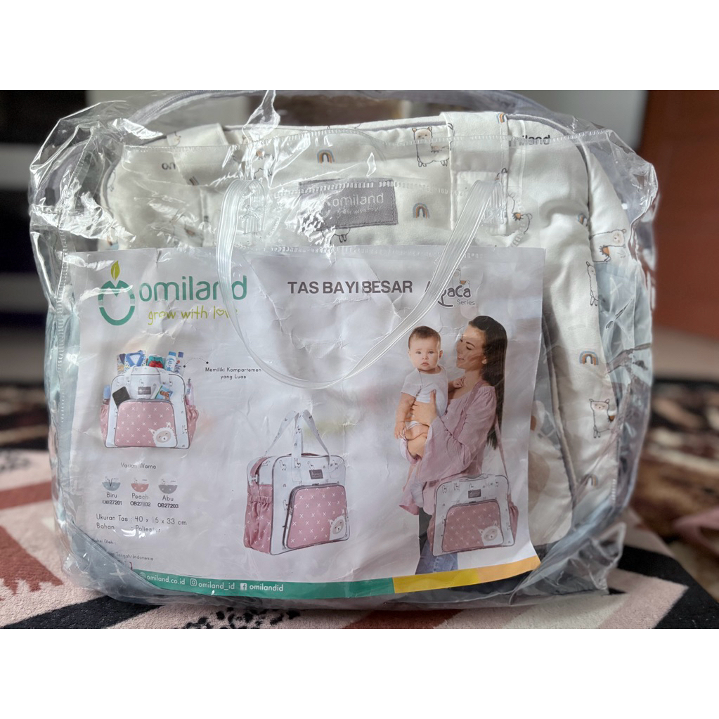 omiland tas bayi besar alpaca