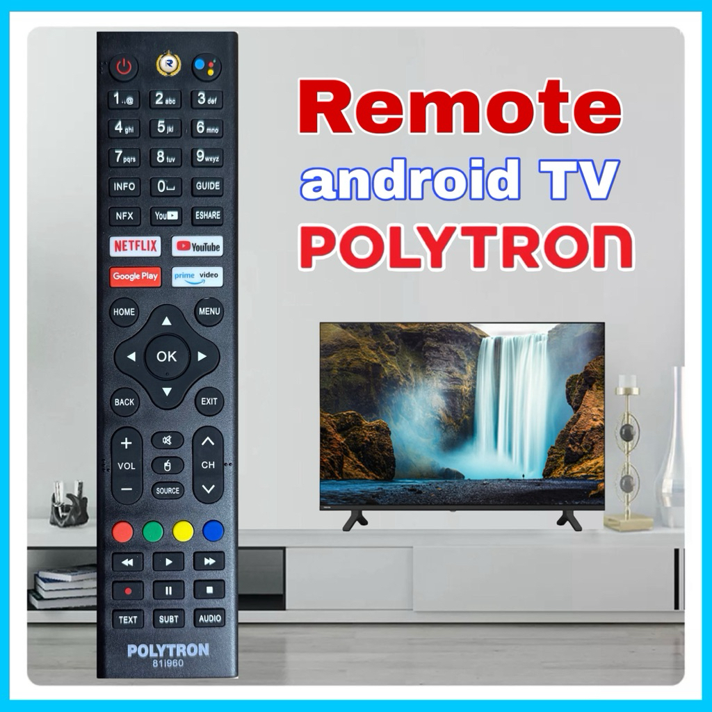 REMOT REMOTE TV POLYTRON ANDROID TV 81i960 NEW