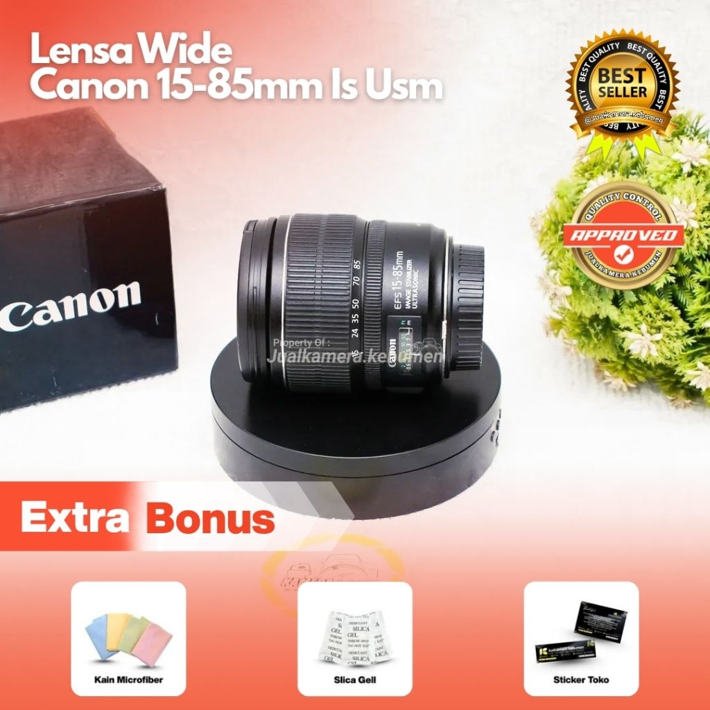 LENSA CANON 15-85MM WIDE - LENSA WIDE CANON 15-85MM IS USM MURAH NORMAL SIAP PAKAI