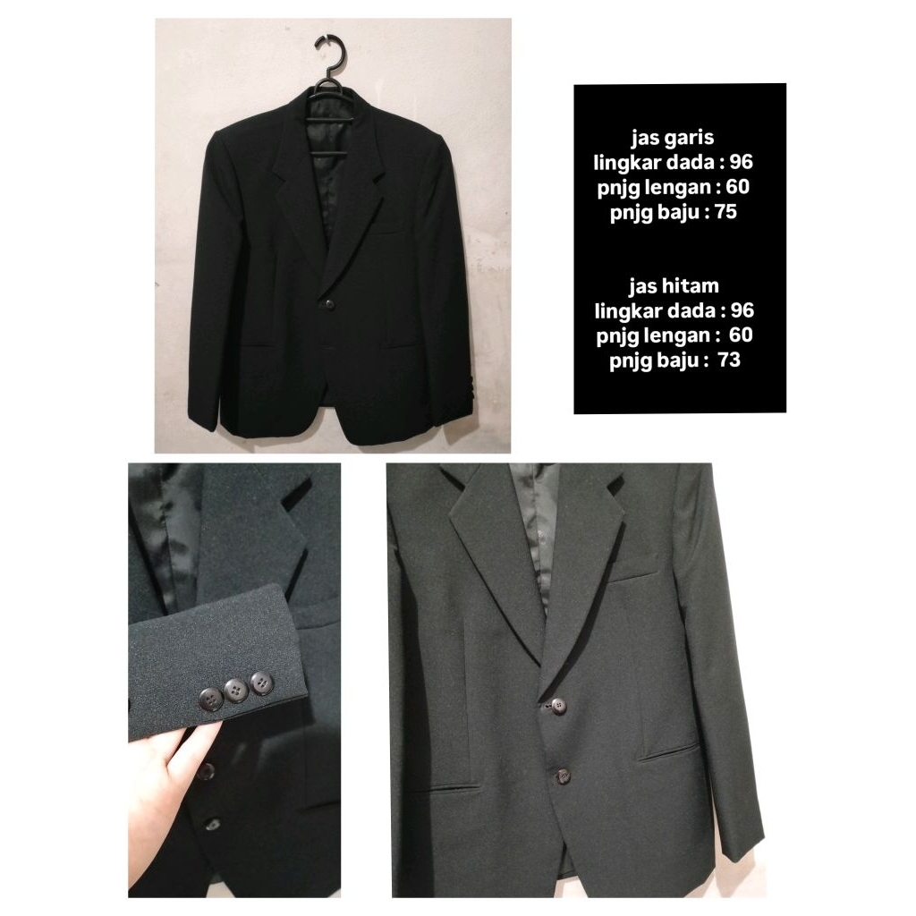 JAS HITAM PRIA BUTIK [BEKAS/PRELOVED]