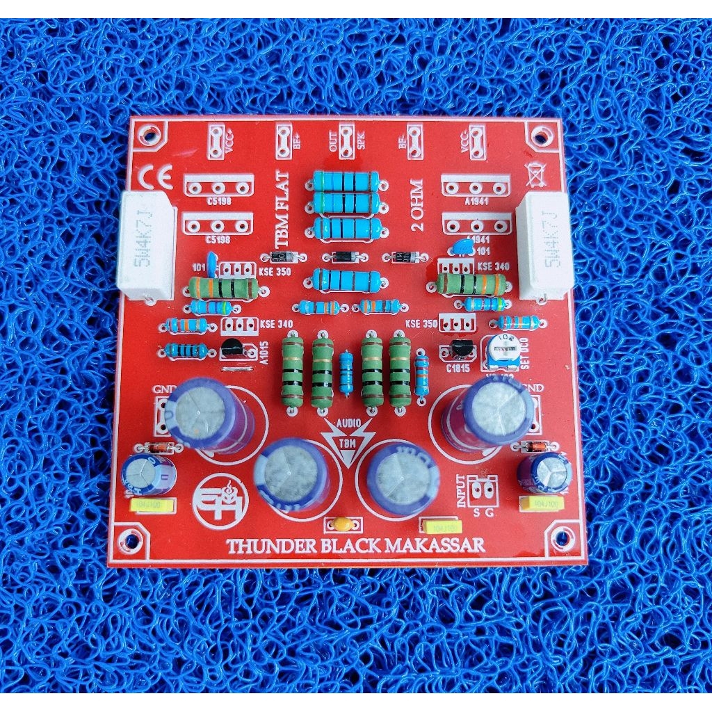 Pcb power tbm 2 ohm Flat ples komponen tanpa tr Driver