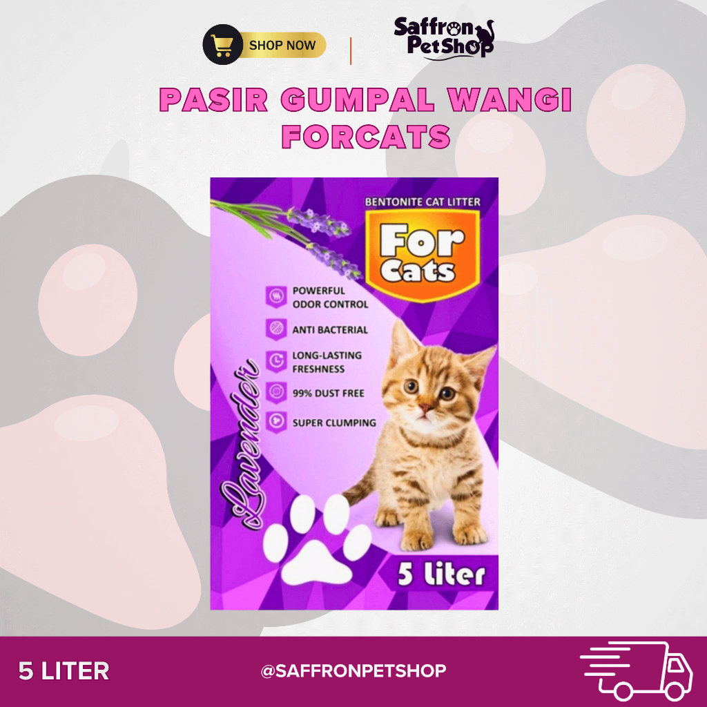 PASIR KUCING GUMPAL FOR CATS 5 LITER