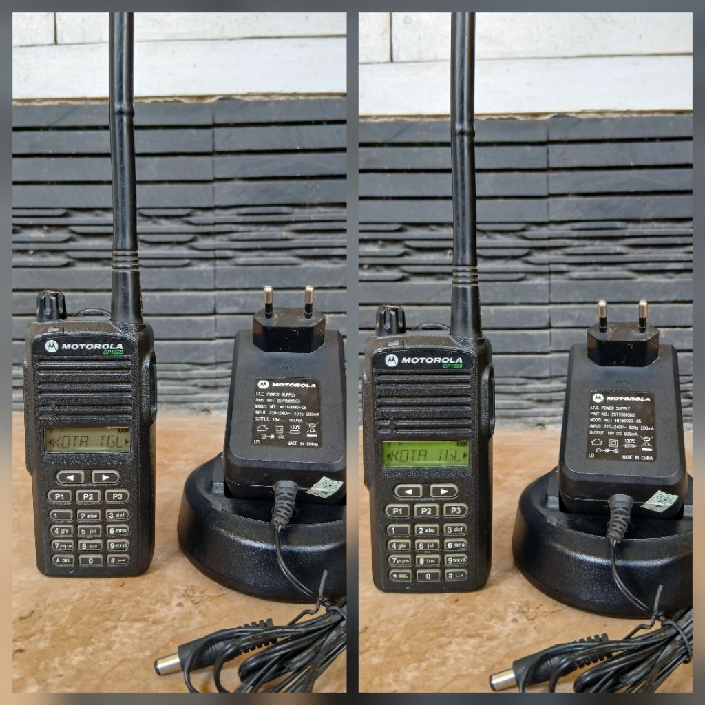HT MOTOROLA CP1660 VHF MULUS DAN SEGEL ORIGINAL