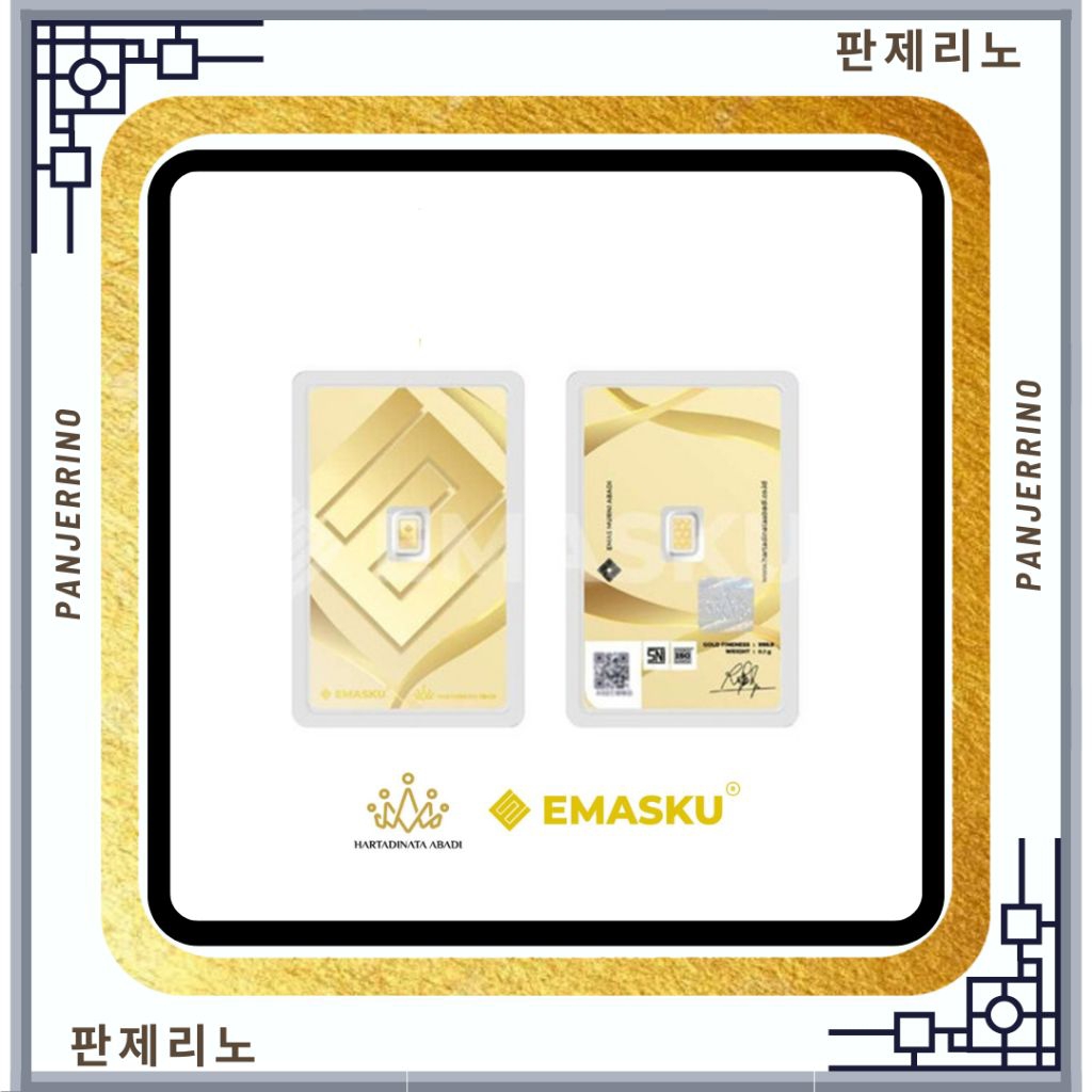 Logam Mulia EMAS 24KARAT 0.1GRAM HARTADINATA ABADI HRTA