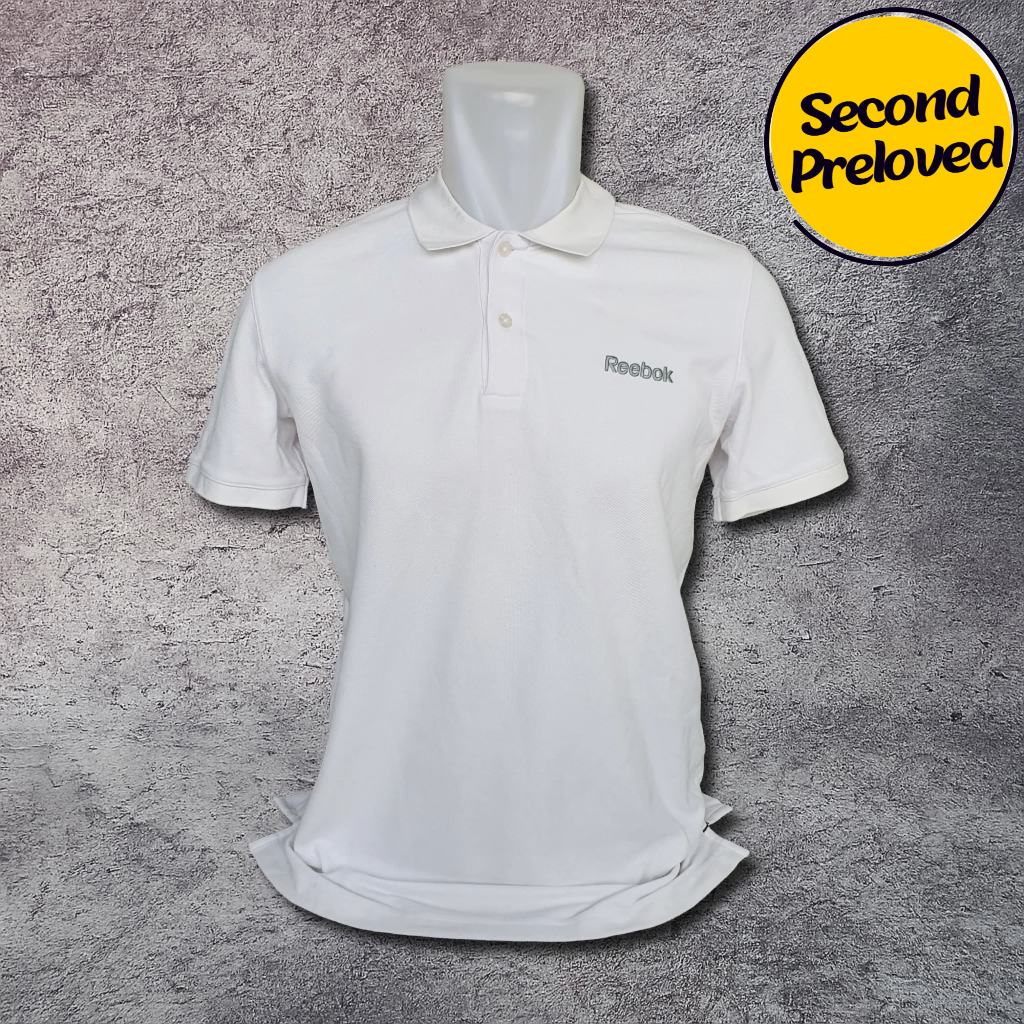 Baju Kaos Polo REEBOK - Size M / Lebar Dada 52 cm - Original - Second