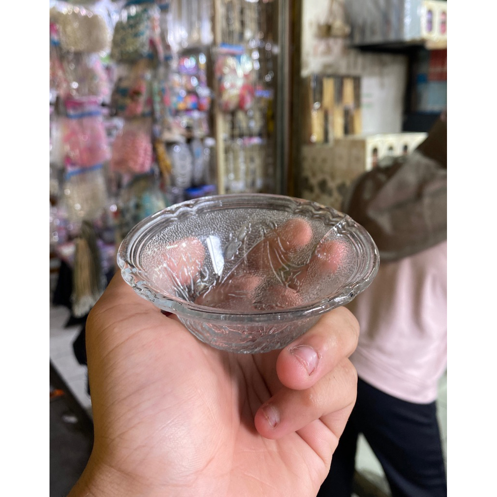 MANGKOK BUNGA KACA BUNGA