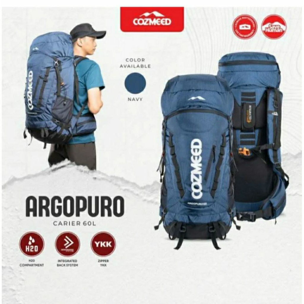 Tas carrier Cozmeed ARGOPURO 60L NAVY