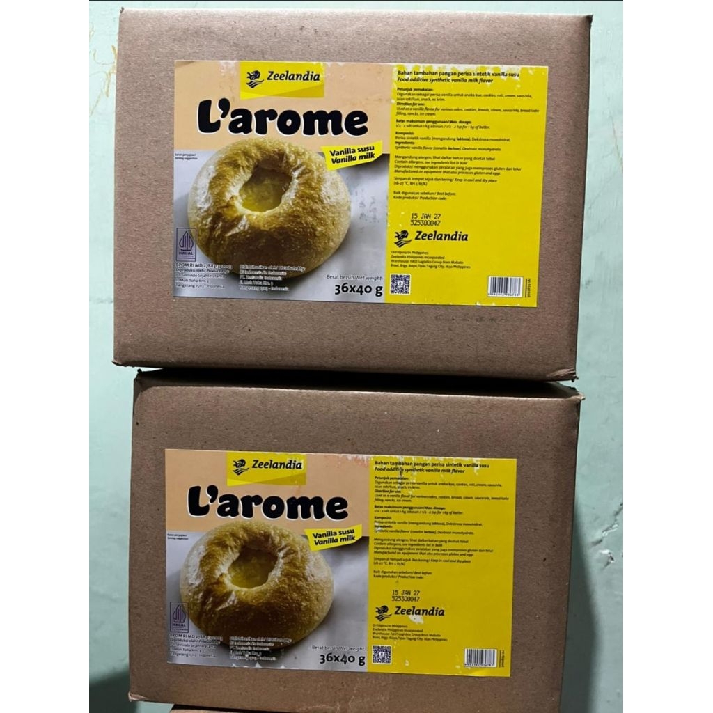 Larome Vanili susu bubuk 40g 6pcs 1slop