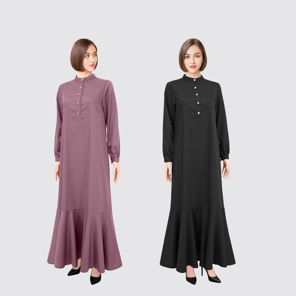 ATRISS Jasmin gamis bahan katun Toyobo big size jumbo premium