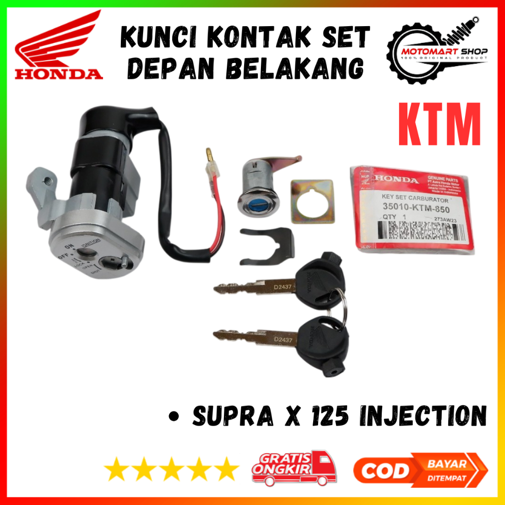 Kunci Kontak Honda Supra X 125 FI Injeksi Lama Old Ori - 35010-KTM-850