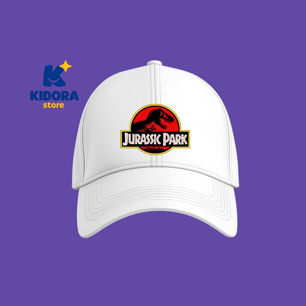 Topi Anak Baseball Jurassic Park Topi Baseball Keren Unisex Usia 3-8 Tahun Laki-laki& Perempuan Sabl
