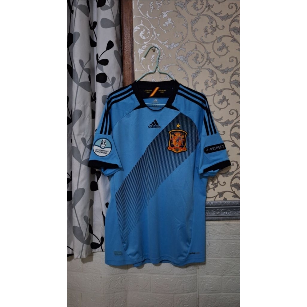 Jersey Original Spain Euro 2012 Away Fullpatch size L