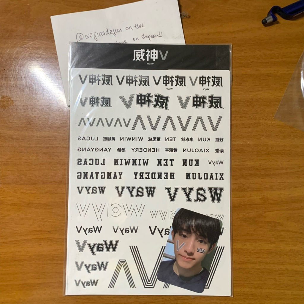 [SEALED] OFFICIAL MD WAYV ANNIVERSARY TATTOO STICKER SET
