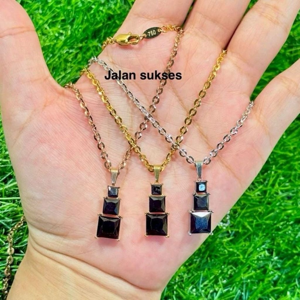(Kait lobster-750) Kalung Santa bulat atau norikaca PERMATA SUSUN